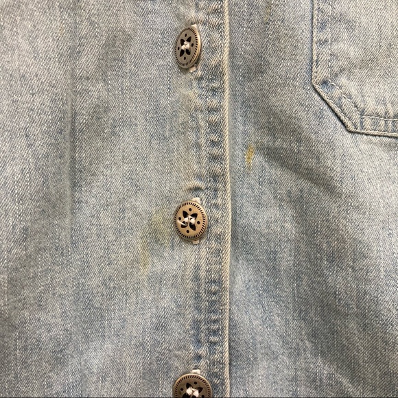 Vintage Demin Studio Ease Woman size 16 denim 2-pc set with summery embroidery - Picture 14 of 16